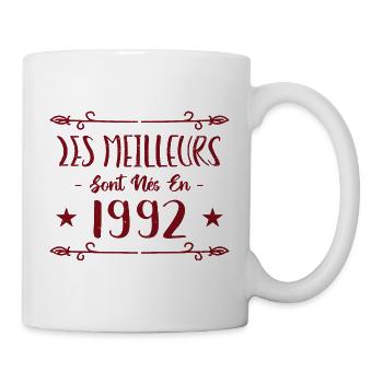 Les meilleurs sont nés en 1992 - Mug blanc - blanc - Droite
