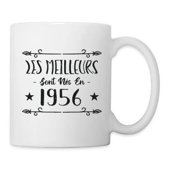 Les meilleurs sont nés en 1956 - Mug blanc - blanc - Droite
