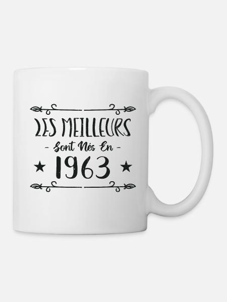 Les meilleurs sont nés en 1963 - Mug blanc - blanc