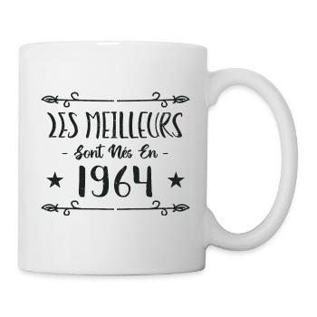 Les meilleurs sont nés en 1964 - Mug blanc - blanc - Droite