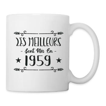 Les meilleurs sont nés en 1959 - Mug blanc - blanc - Droite