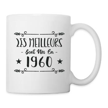 Les meilleurs sont nés en 1960 - Mug blanc - blanc - Droite