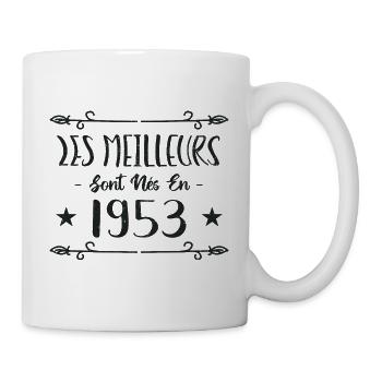 Les meilleurs sont nés en 1953 - Mug blanc - blanc - Droite