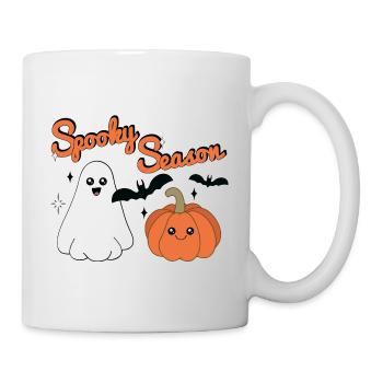 Spooky Season | Cute Halloween Shirt Pumpkin Ghost - Mug - white - Right