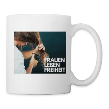 Frauen Leben Freiheit - Tasse - Weiß - Rechts