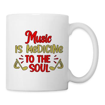 Music is medicine for the soul - Mug - white - Right