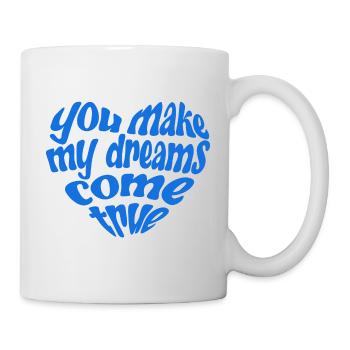 Hall Oates Retro Heart Print - Mug - white - Right