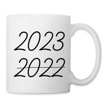 Au revoir 2022 Bienvenue 2023 Nouvel An - Mug blanc - blanc - Droite