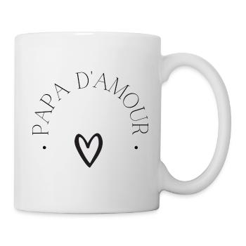 papa d'amour - Mug blanc - blanc - Droite