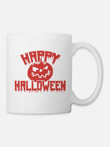 Fröhliches Halloween - Tasse - Weiß