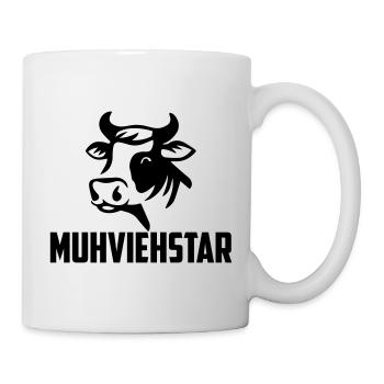 Muhviehstar | Farbe änderbar - Tasse - Weiß - Rechts