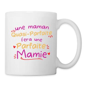 Femme Cadeau mamie parfaite Future Mamie - Mug blanc - blanc - Droite