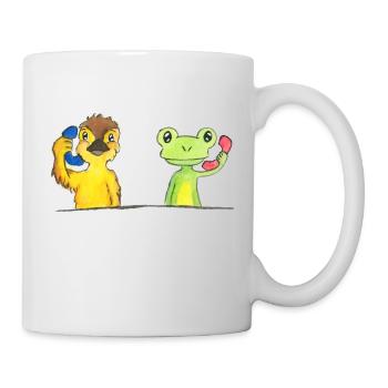 Ente und Frosch - Tasse - Weiß - Rechts