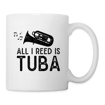 Tuba Tuba Cuivre Instrument Musique Fanfare - Mug blanc - blanc - Droite