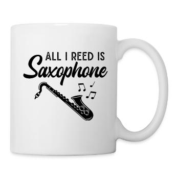 Saxophone Musician Jazz Saxophonist Orchestra - Mug - white - Right