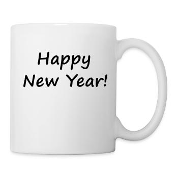 Happy New Year - Tasse - Weiß - Rechts