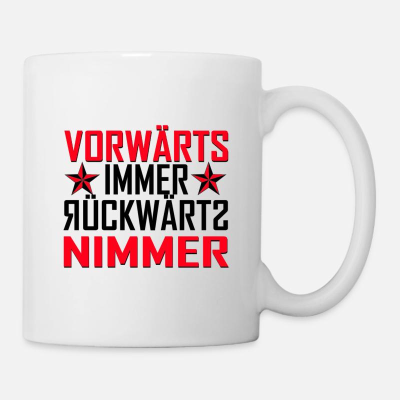 vorwärts immer - Tasse - Weiß