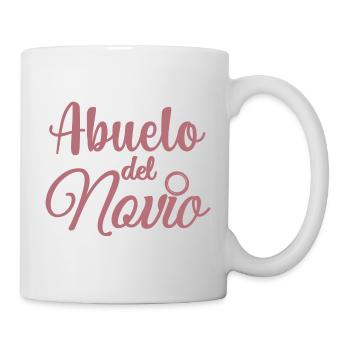 Abuelo del Novio Bräutigam Großvater Hochzeitsgeschenk - Tasse - Weiß - Rechts