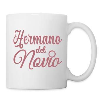 Hermano del Novio Bräutigams Bruder Hochzeitsgeschenk - Tasse - Weiß - Rechts