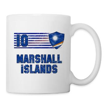 Marshallinseln Fußball Mannschaft - Tasse - Weiß - Rechts