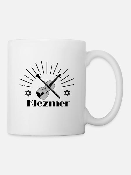 klezmer Klarinette - Tasse - Weiß