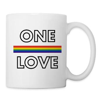 Peace one love - Mug - white - Right