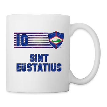 Sint Eustatius Fußball Mannschaft - Tasse - Weiß - Rechts