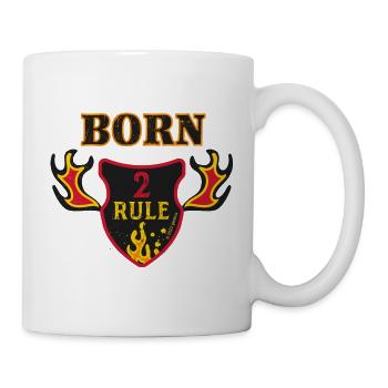Playmobil Novelmore Zeichen Born 2 Rule - Tasse - Weiß - Rechts
