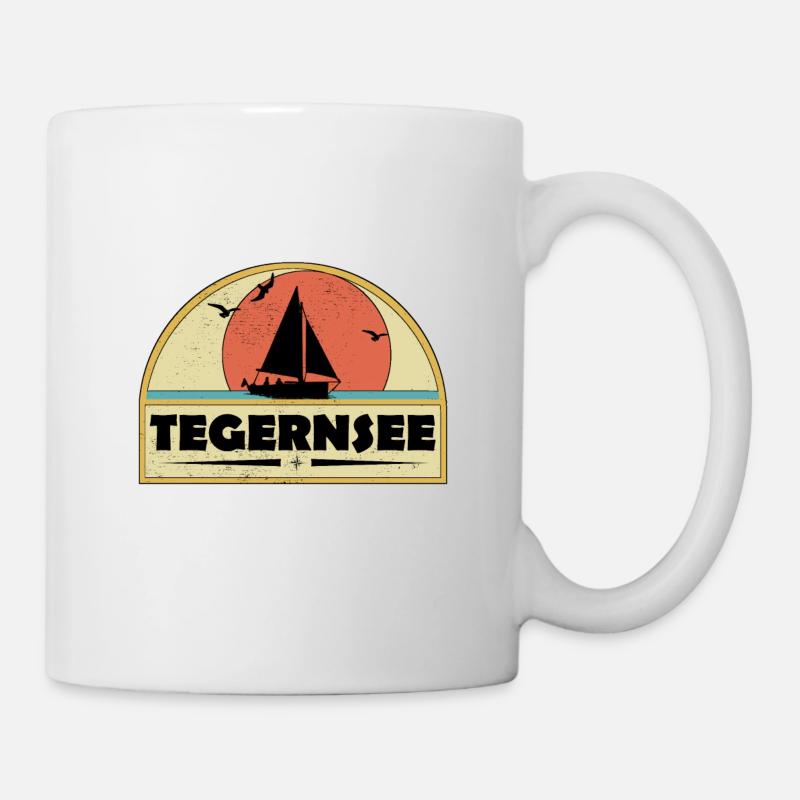 See Segelboot Tegernsee - Tasse - Weiß