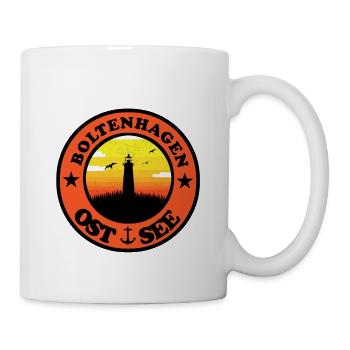 Leuchtturm Ostsee Boltenhagen - Tasse - Weiß - Rechts