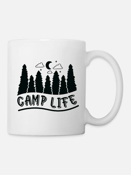Camp Life - Tasse - Weiß