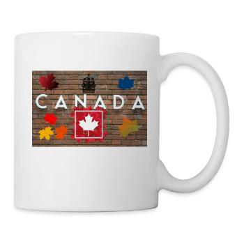 Kanada, Ahornblatt. - Tasse - Weiß - Rechts