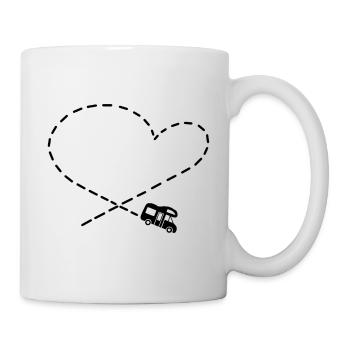 Camper love Motorhome Camping Heart - Mug - white - Right