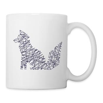 Island Grafik Reykjavik Isländischer Fuchs - Tasse - Weiß - Rechts