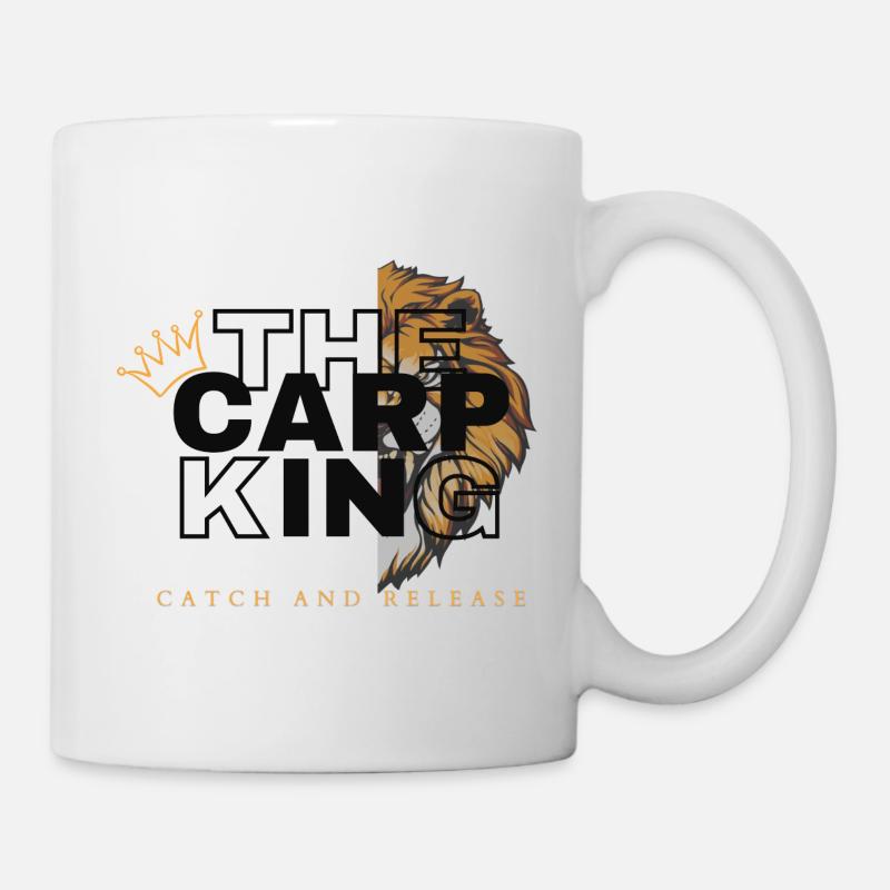 Le design du roi de la carpe - Mug blanc - blanc