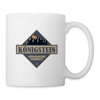 sächsische Schweiz Königstein - Tasse - Weiß - Rechts