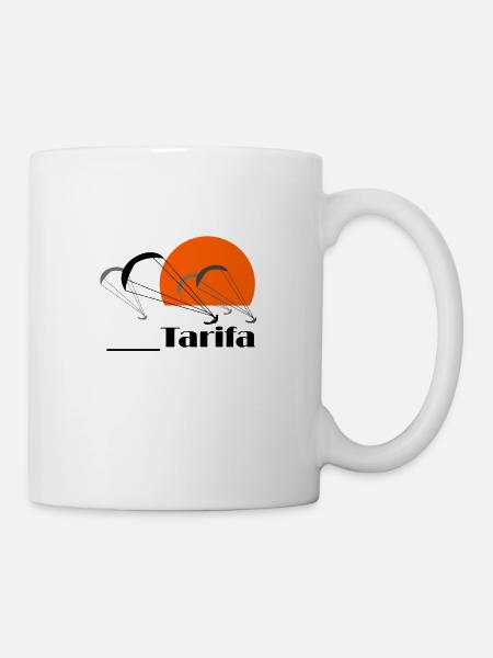 Tarifa Kite Surfing - Tasse - Weiß