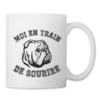 moi en train de sourire - Mug blanc - blanc - Droite
