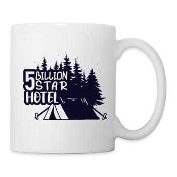 Camping Wohnmobil Van Vintage im Wohnwagen Caravan - Tasse - Weiß - Rechts
