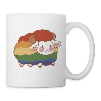 Pride Schäfchen - Tasse - Weiß - Rechts