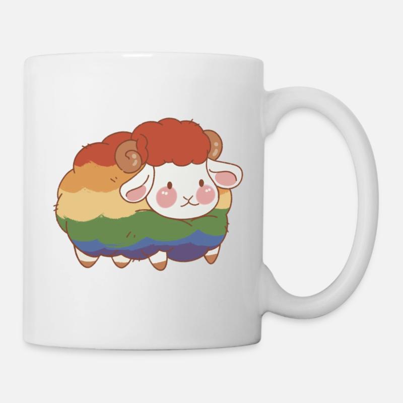 Pride Schäfchen - Tasse - Weiß