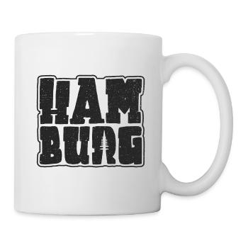 Hambourg Souvenir Graphique Hanséatique Ville de Hambourg - Mug blanc - blanc - Droite