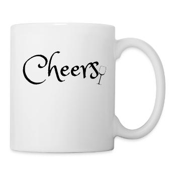 Cheers wine glass Clothing - Tasse - Weiß - Rechts