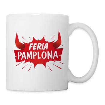 Feria Pamplona ! Fêtes de San Fermín - Mug blanc - blanc - Droite