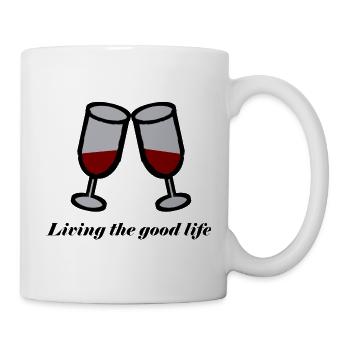 Wine Red Wine Wines Enjoyment Gift Gift Idea - Mug - white - Right