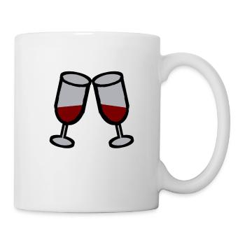 Vin Vins Vin Rouge Cadeau Idée Cadeau Plaisir - Mug blanc - blanc - Droite