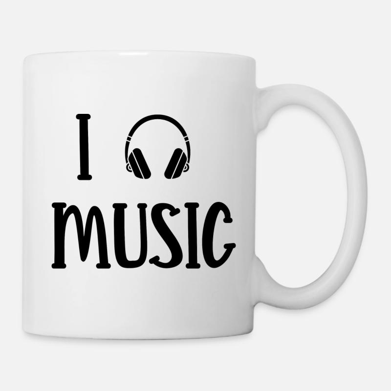I love music - Mug blanc - blanc
