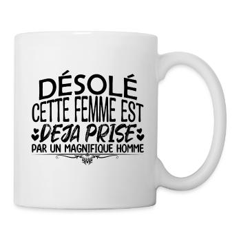 femme en couple femme mariée amoureuse !! - Mug blanc - blanc - Droite