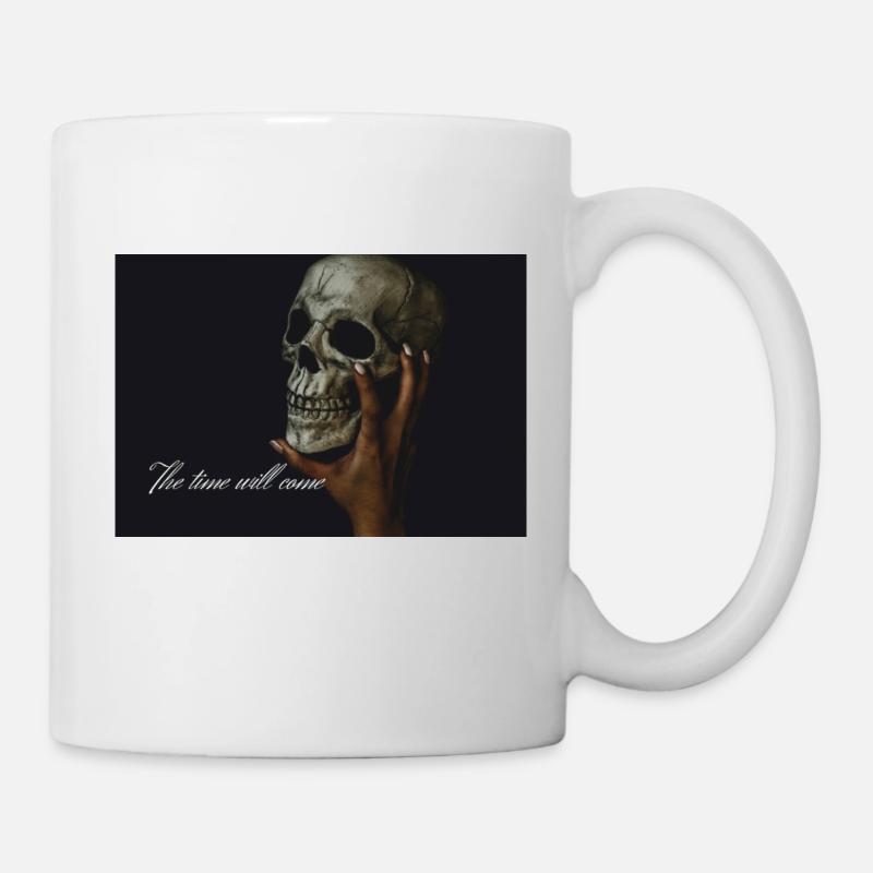 Totenkopf - Tasse - Weiß