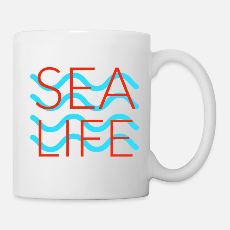 Leben im Meer - Tasse - Weiß